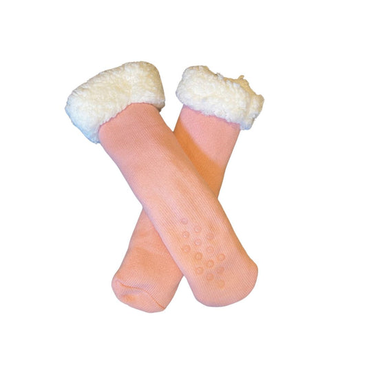 Light pink slipper socks