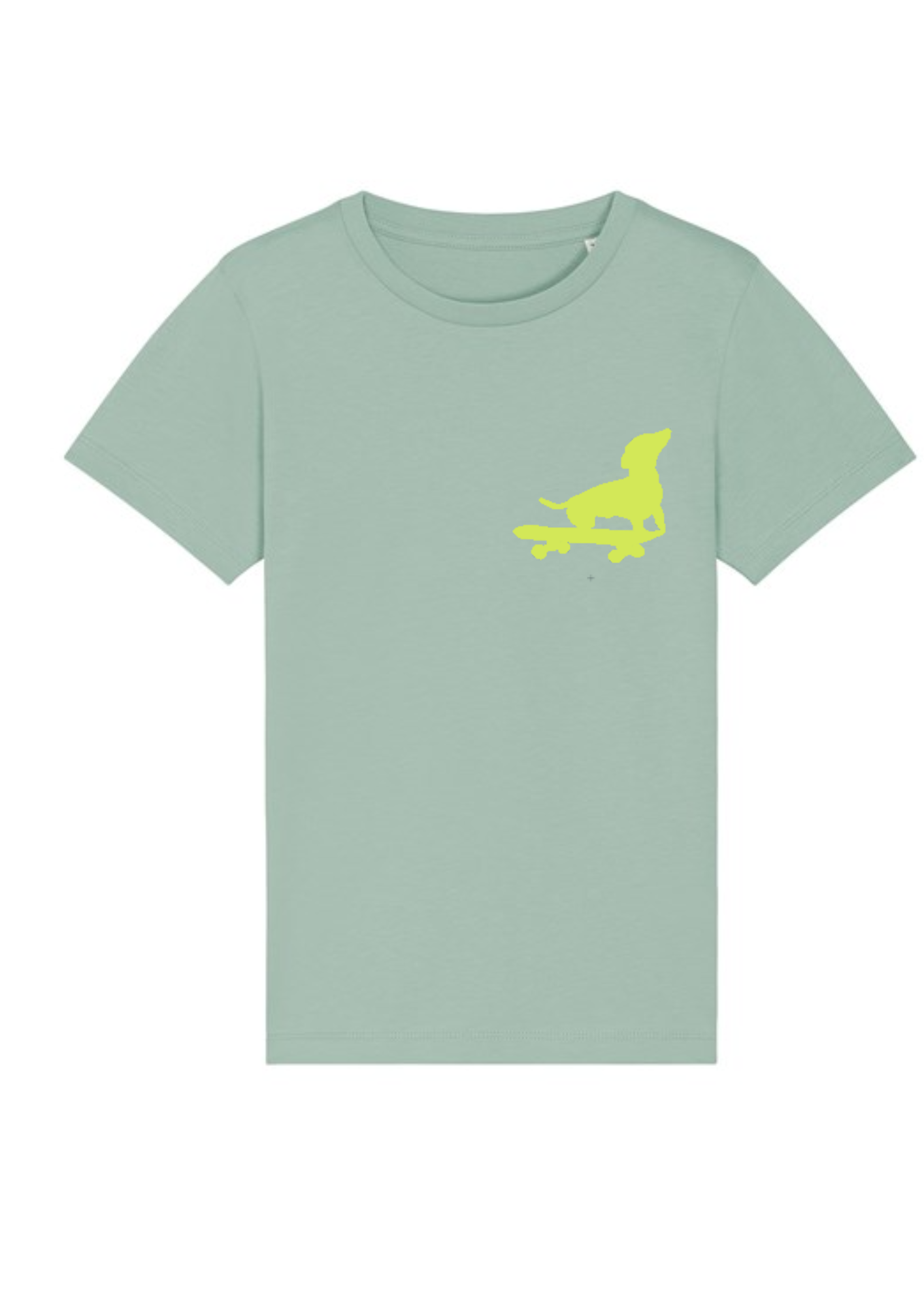 LAST ONE! Small Dog on Skateboard T shirt // Aloe and Lemon